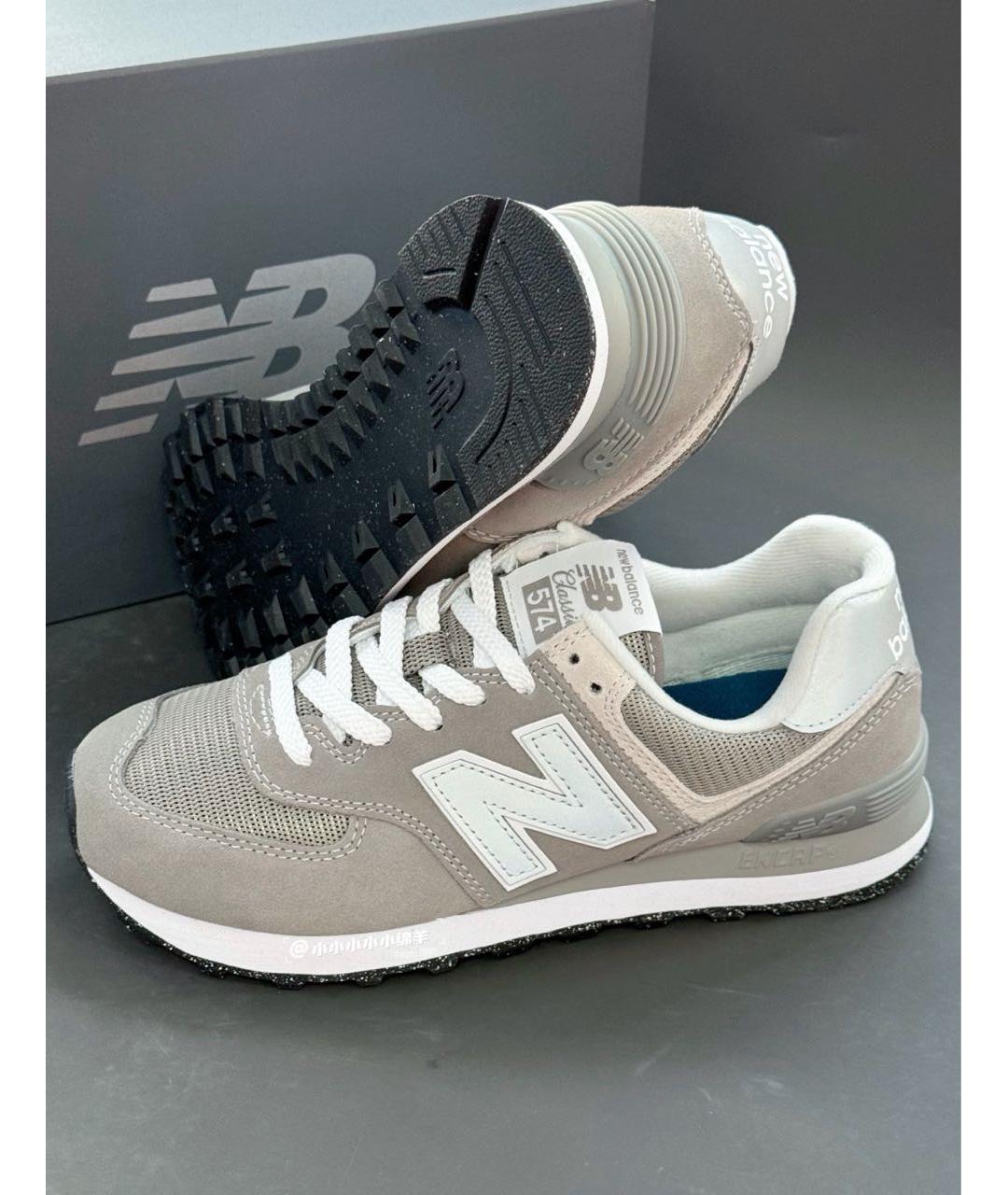 NEW BALANCE Коричневые замшевые кроссовки, фото 5