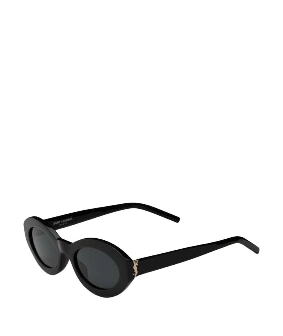 SAINT LAURENT Черные пластиковые солнцезащитные очки, фото 1