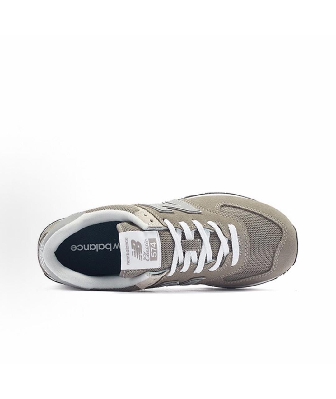 NEW BALANCE Коричневые замшевые низкие кроссовки / кеды, фото 3