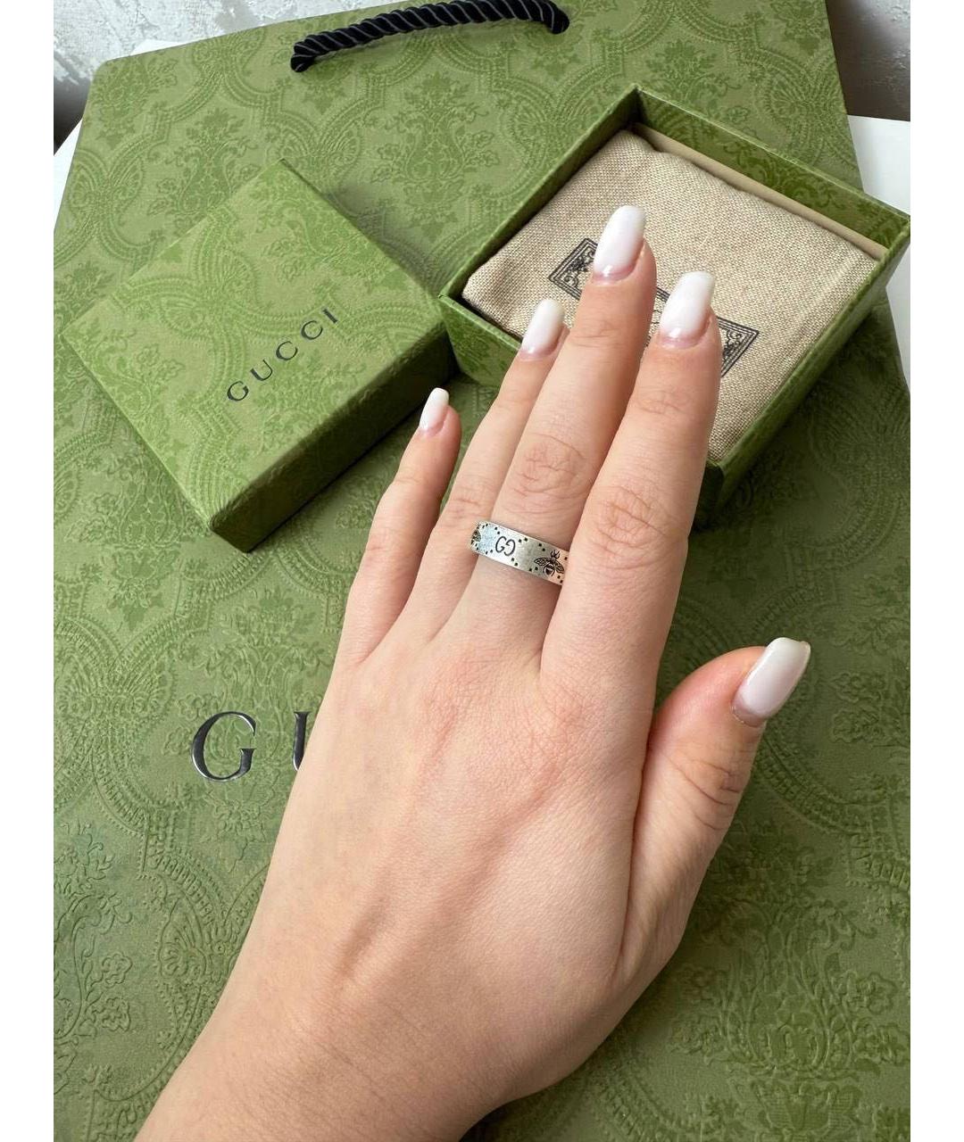 GUCCI Серебряное серебряное кольцо, фото 3