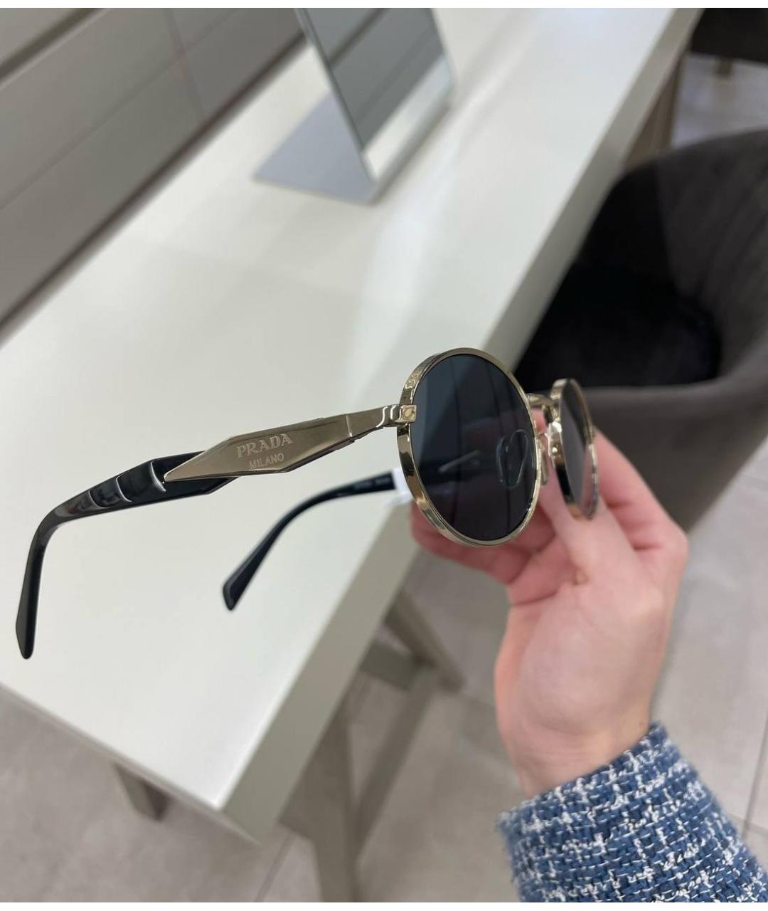 PRADA Черные солнцезащитные очки, фото 7