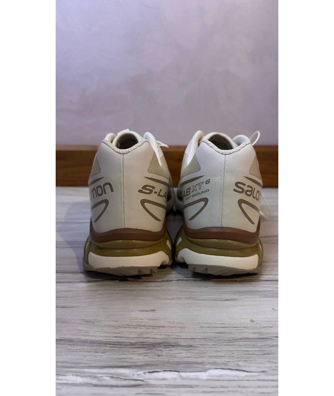 SALOMON Бежевые текстильные низкие кроссовки / кеды, фото 4