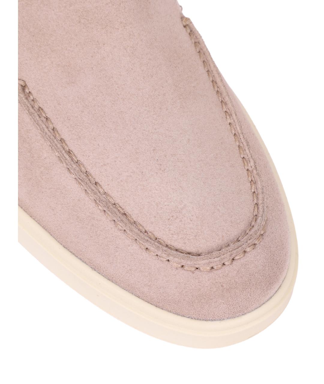 SANTONI Бежевые лоферы, фото 4