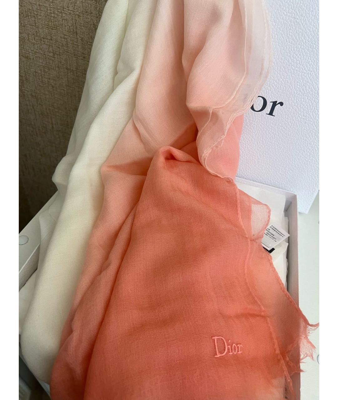 CHRISTIAN DIOR Мульти кашемировый шарф, фото 2