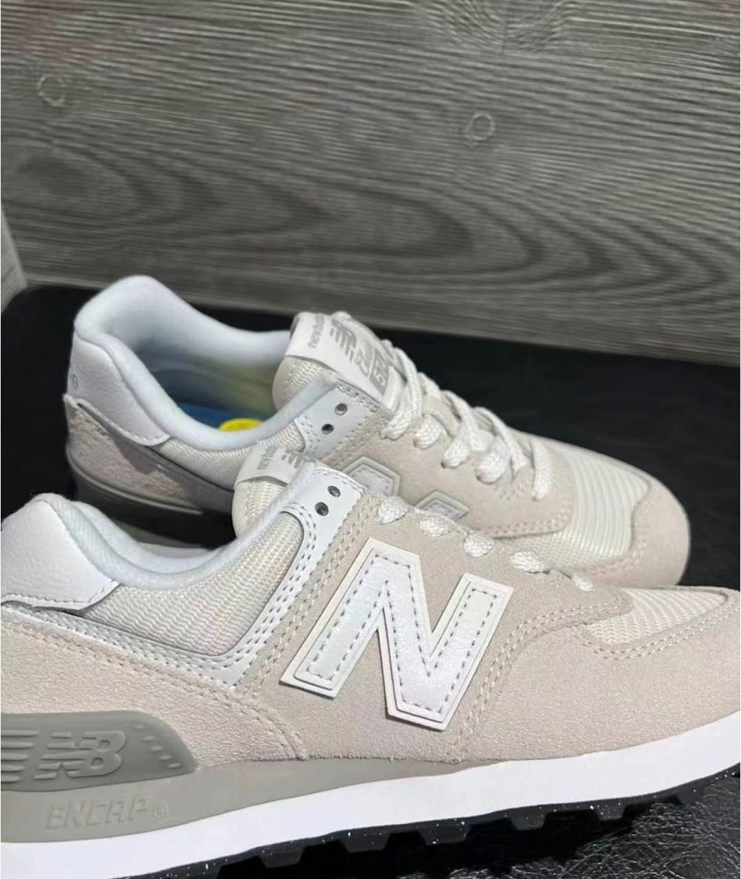 NEW BALANCE Серые замшевые кроссовки, фото 4