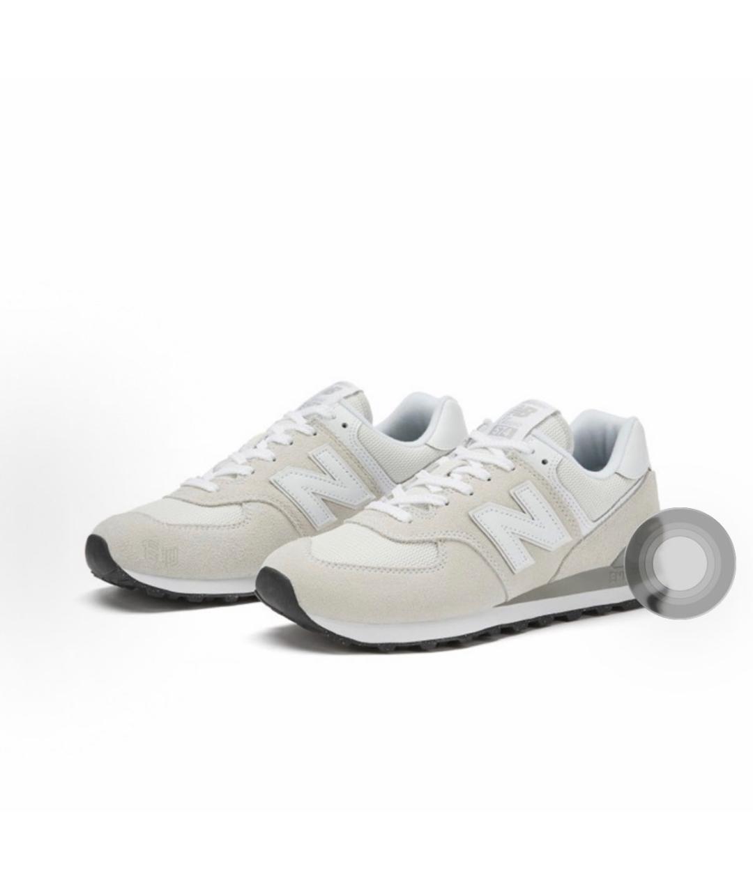 NEW BALANCE Серые замшевые кроссовки, фото 2