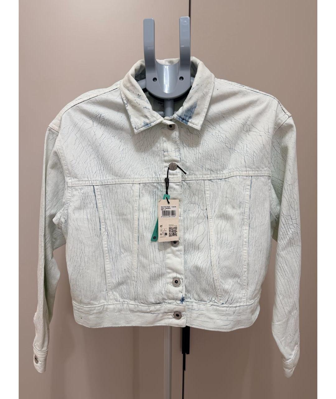 PATRIZIA PEPE Белая хлопковая куртка, фото 9