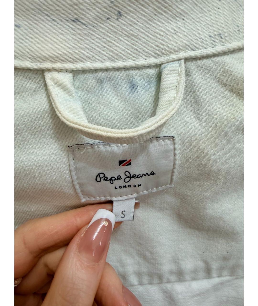 PATRIZIA PEPE Белая хлопковая куртка, фото 7