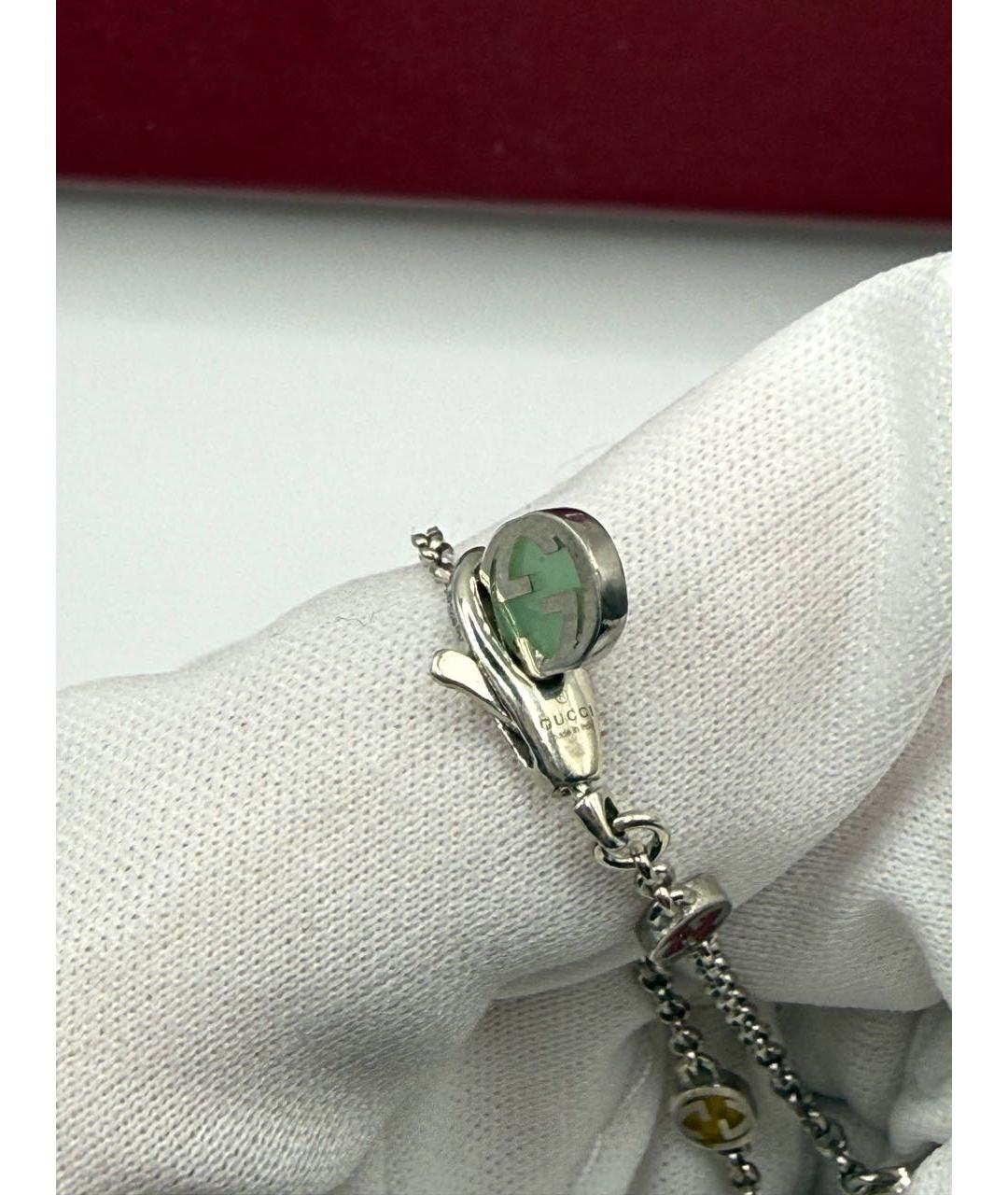 GUCCI Серебряное серебряное колье, фото 4