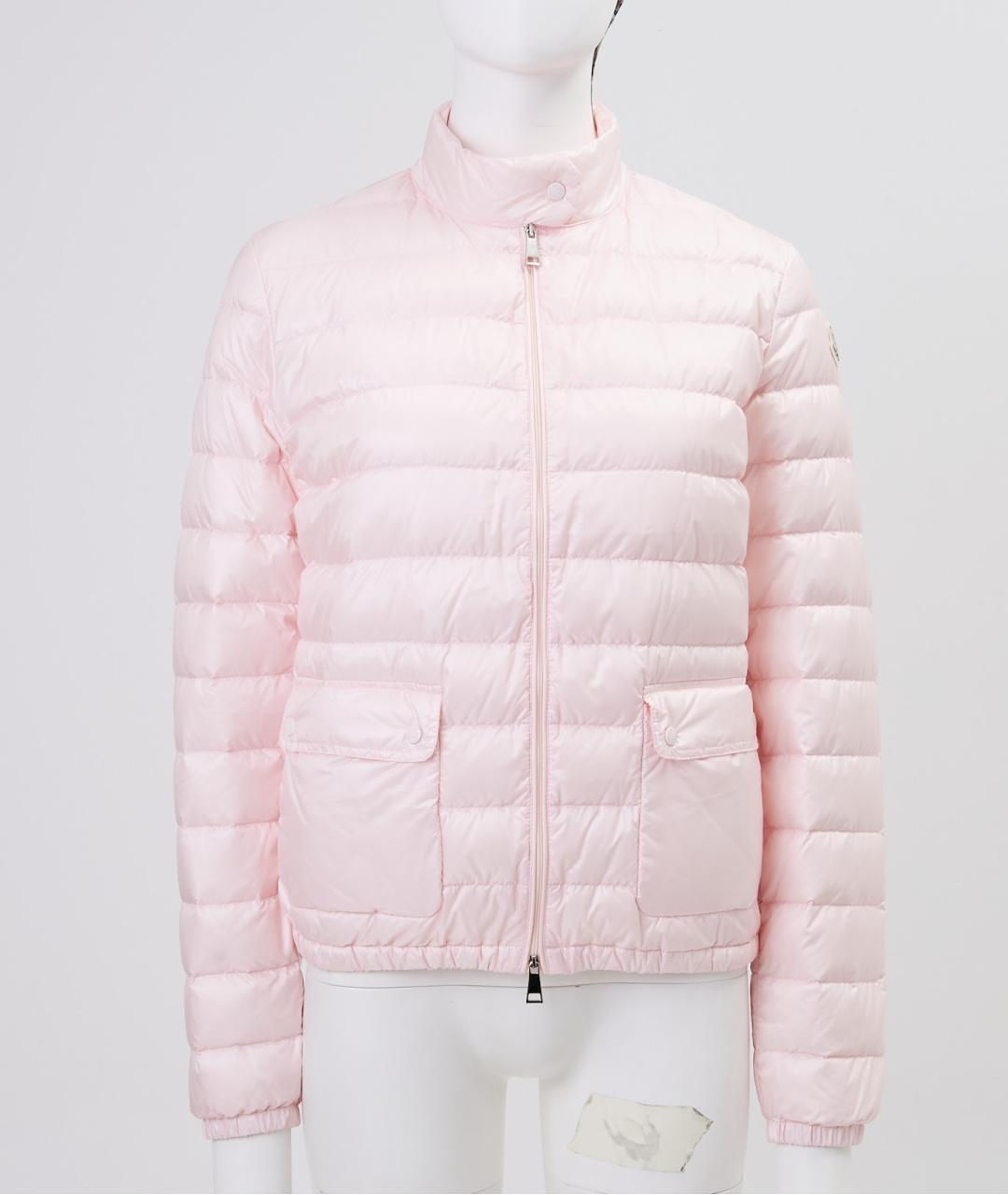 MONCLER Розовый полиамидовый пуховик, фото 6
