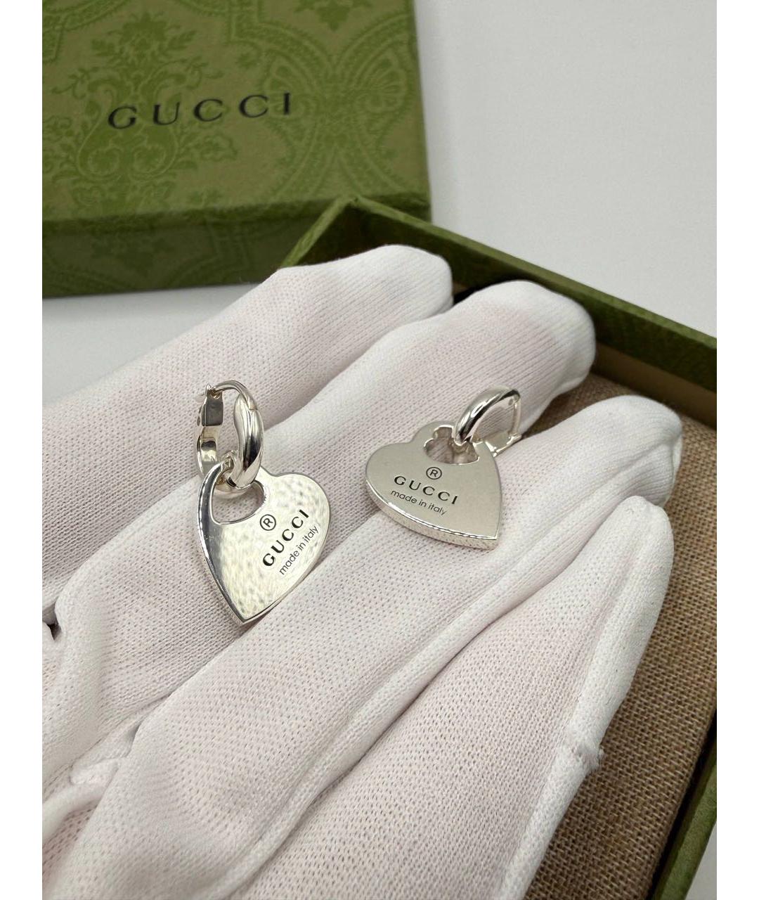 GUCCI Серебряные серебряные серьги, фото 2