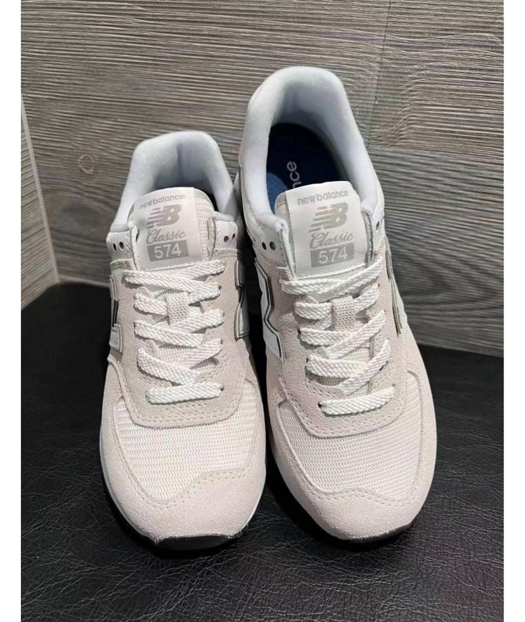 NEW BALANCE Серые замшевые низкие кроссовки / кеды, фото 5