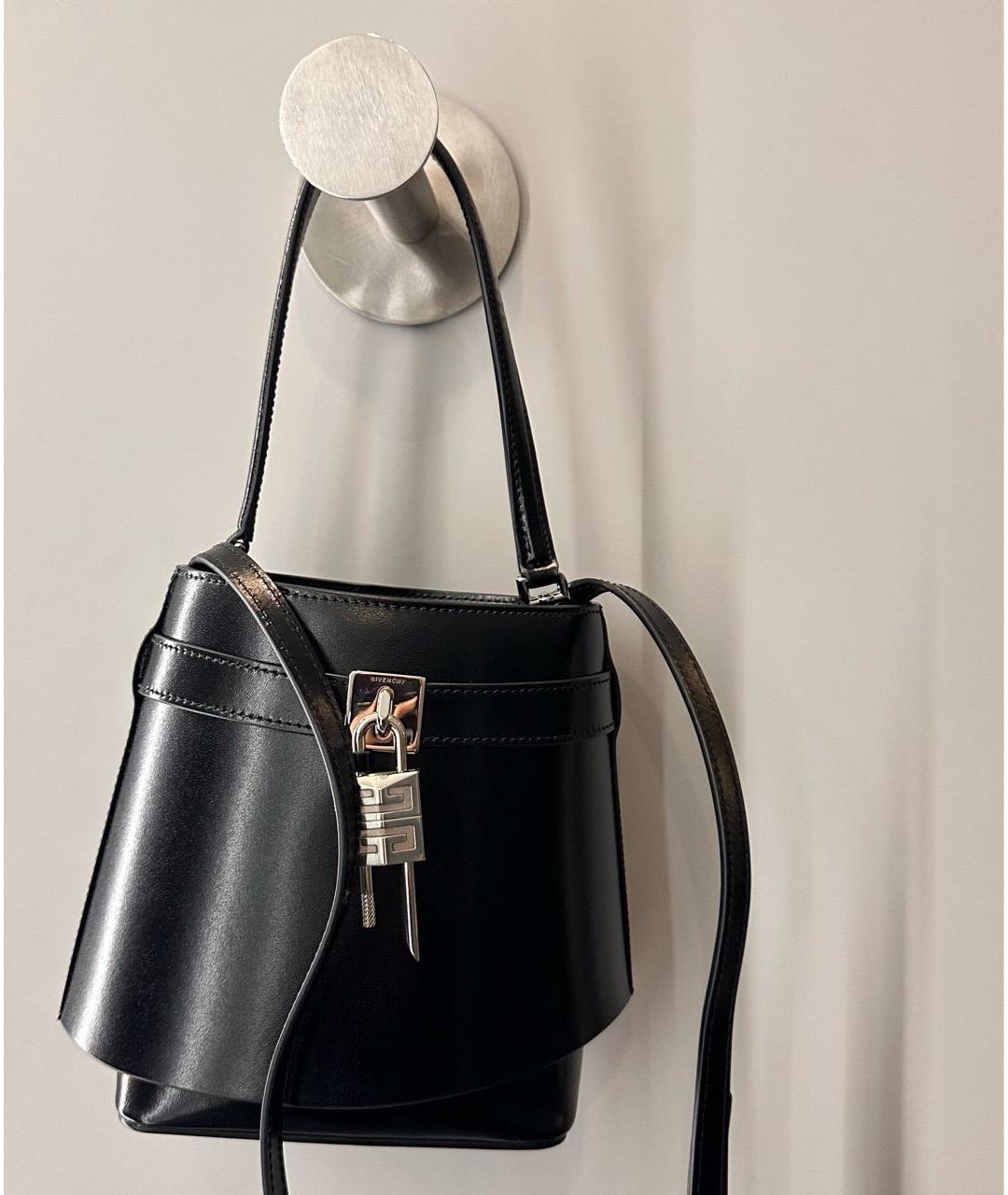 GIVENCHY Черная кожаная сумка через плечо, фото 7