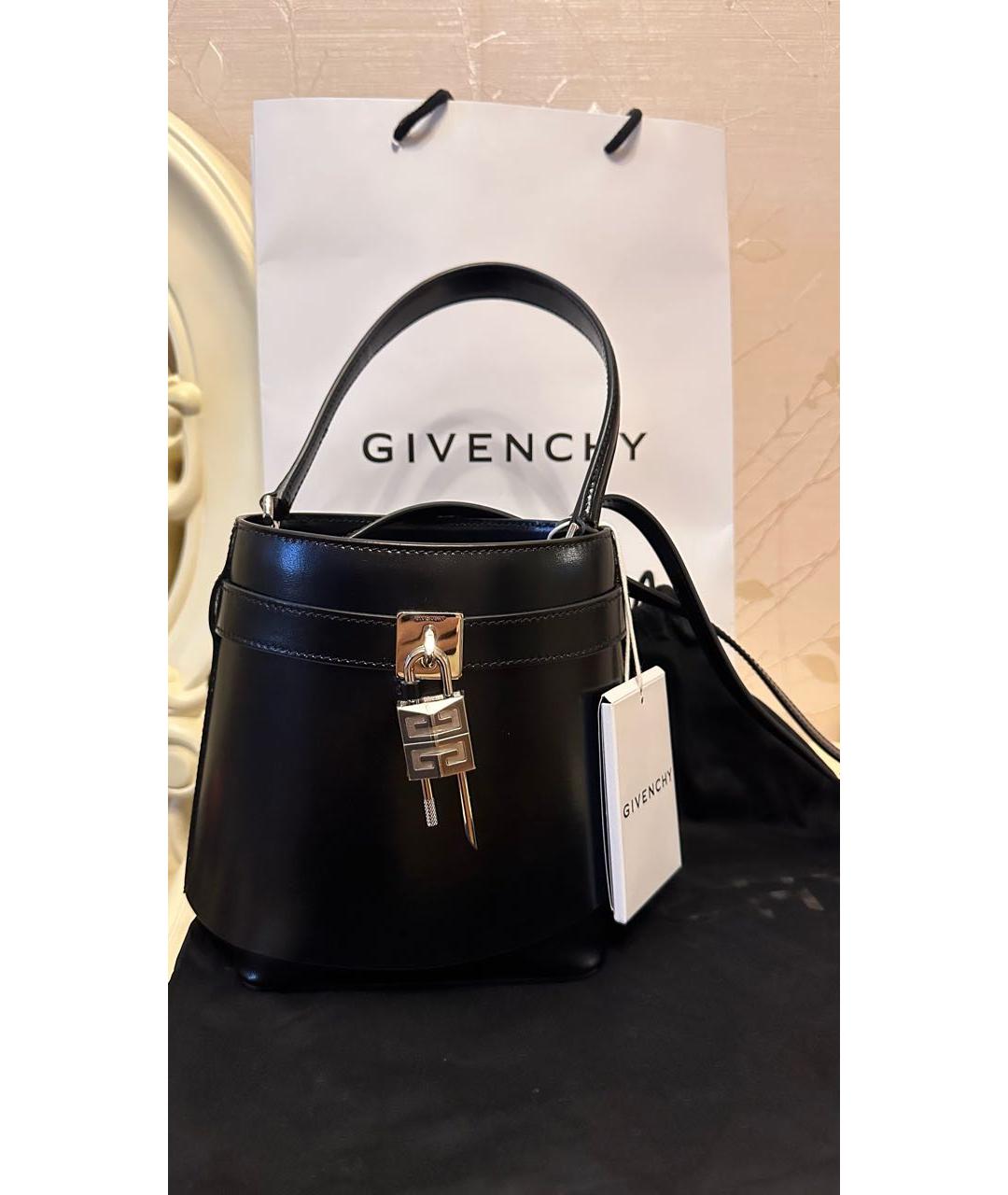 GIVENCHY Черная кожаная сумка через плечо, фото 2
