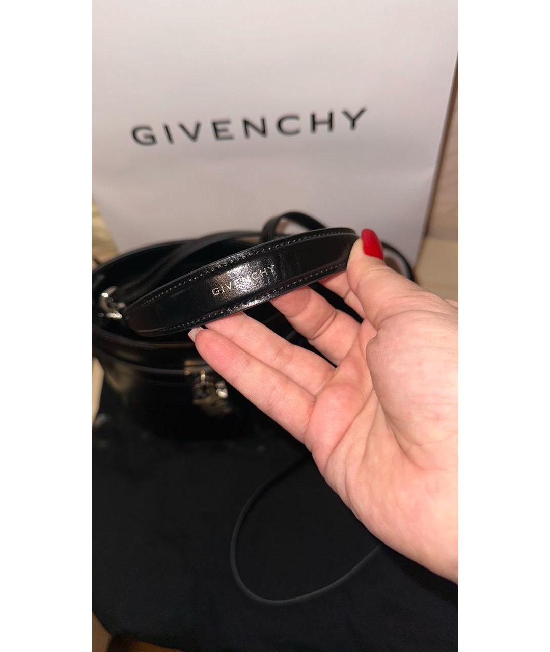 GIVENCHY Черная кожаная сумка через плечо, фото 4