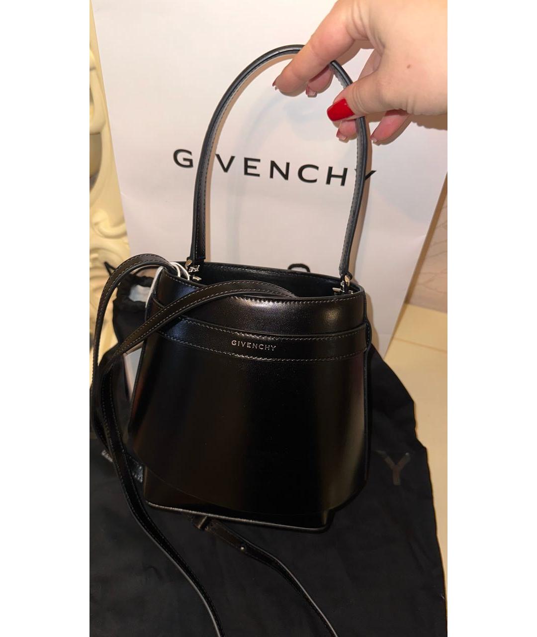 GIVENCHY Черная кожаная сумка через плечо, фото 3