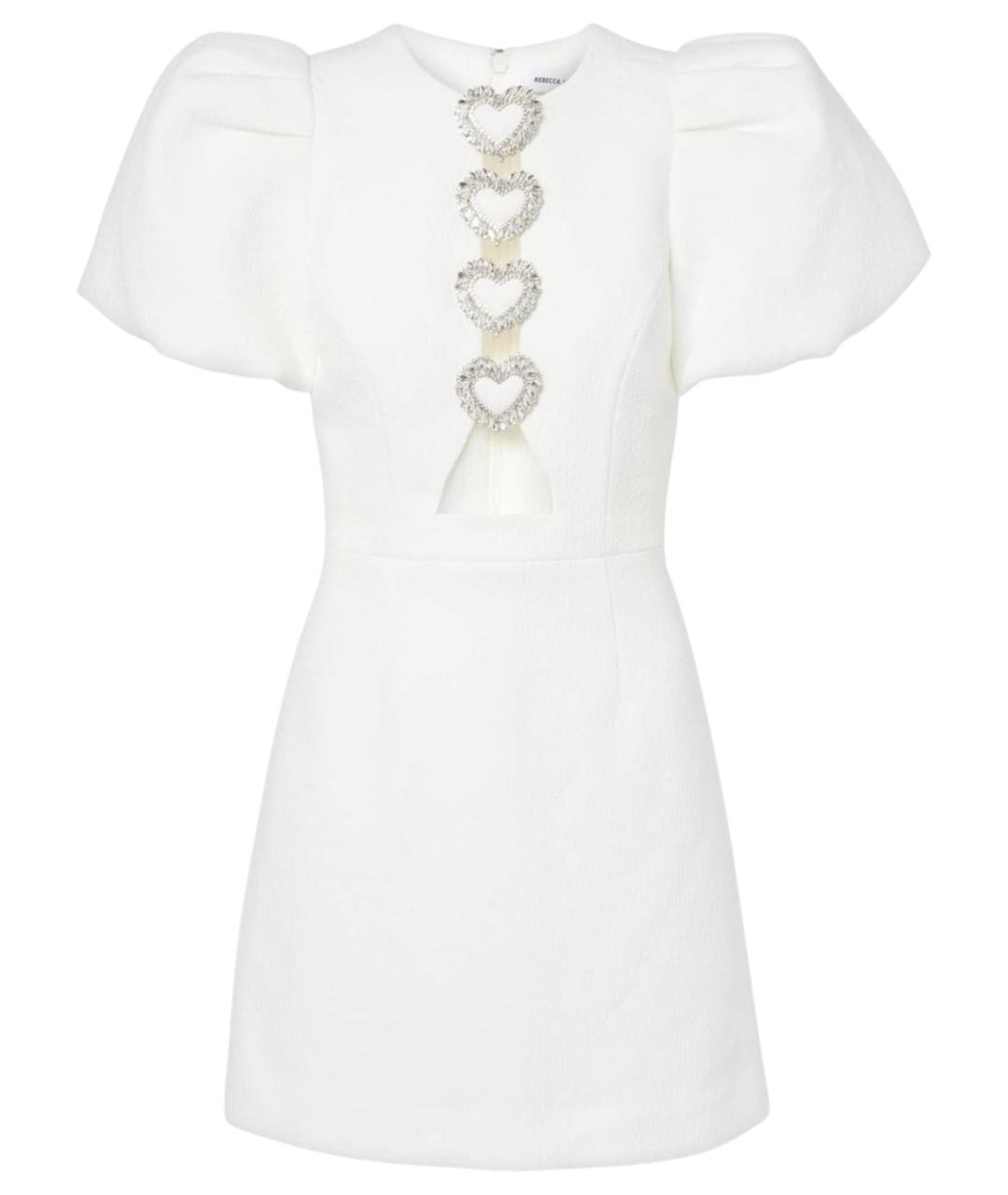REBECCA VALLANCE Белое полиэстеровое коктейльное платье, фото 1