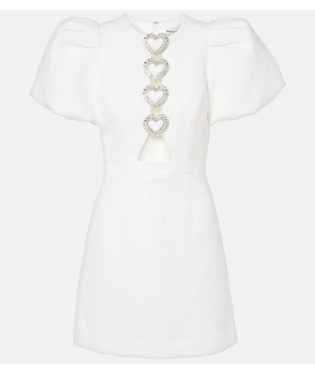 REBECCA VALLANCE Белое полиэстеровое коктейльное платье, фото 5