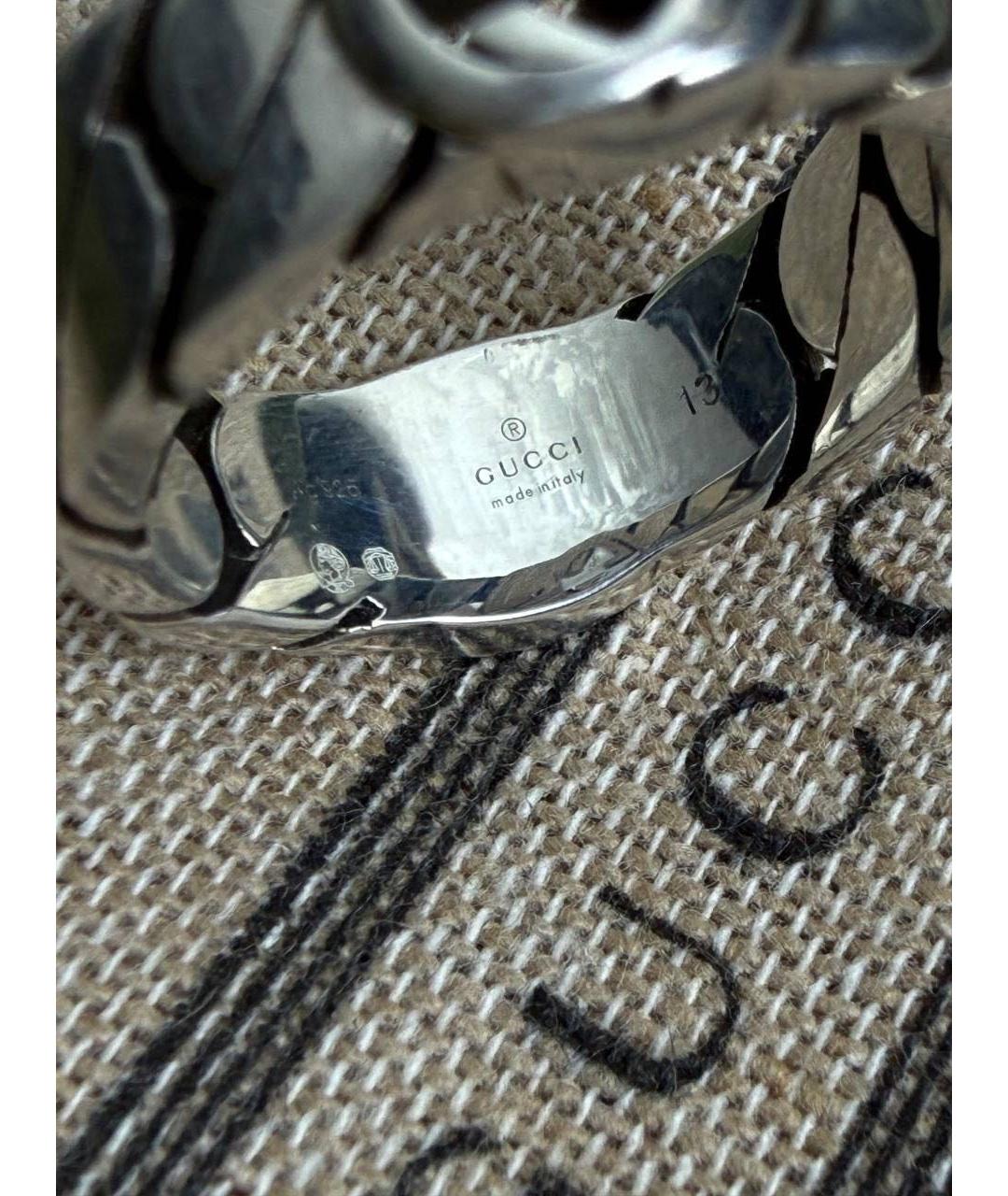 GUCCI Серебряное серебряное кольцо, фото 4