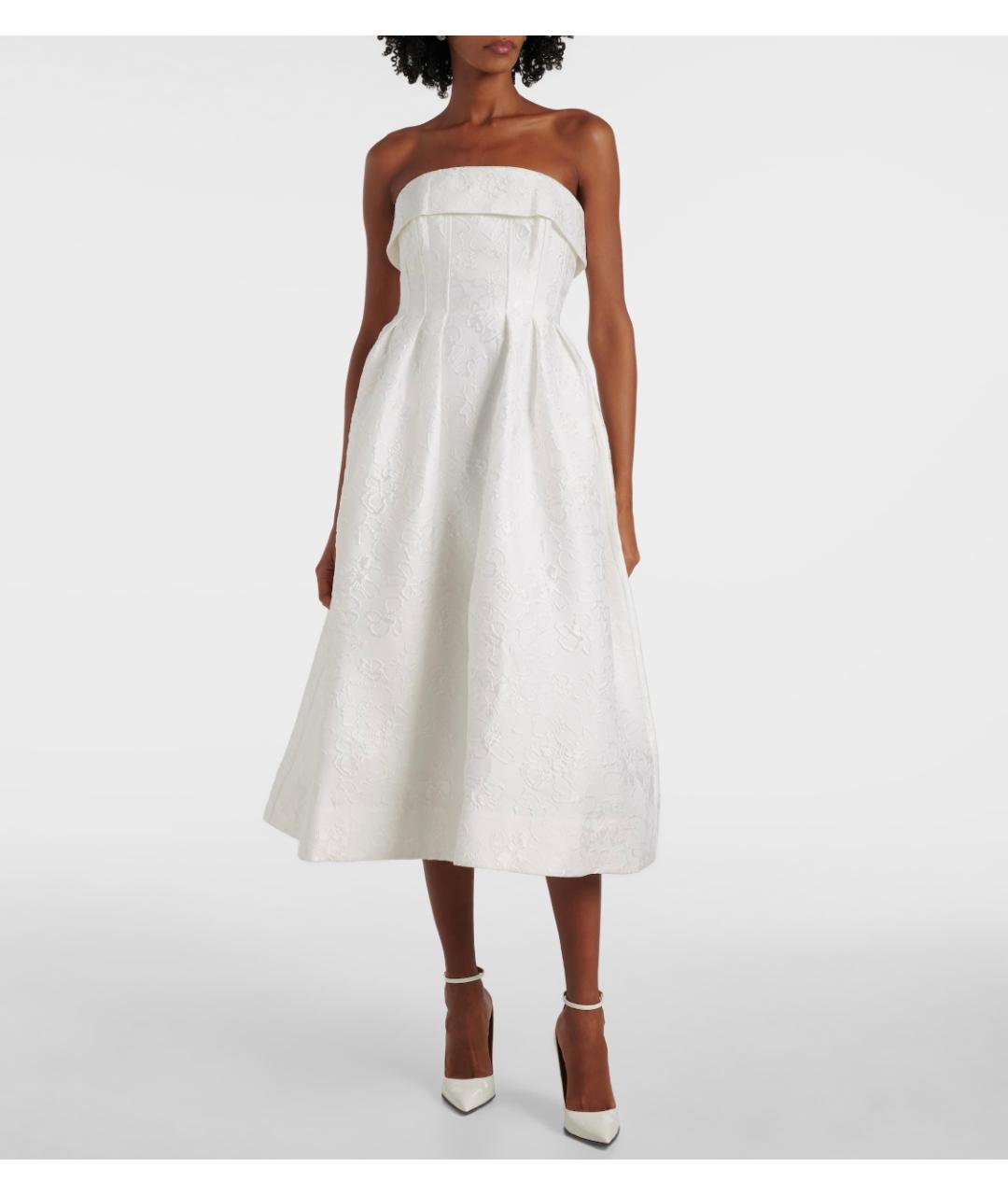 REBECCA VALLANCE Белое полиэстеровое коктейльное платье, фото 2