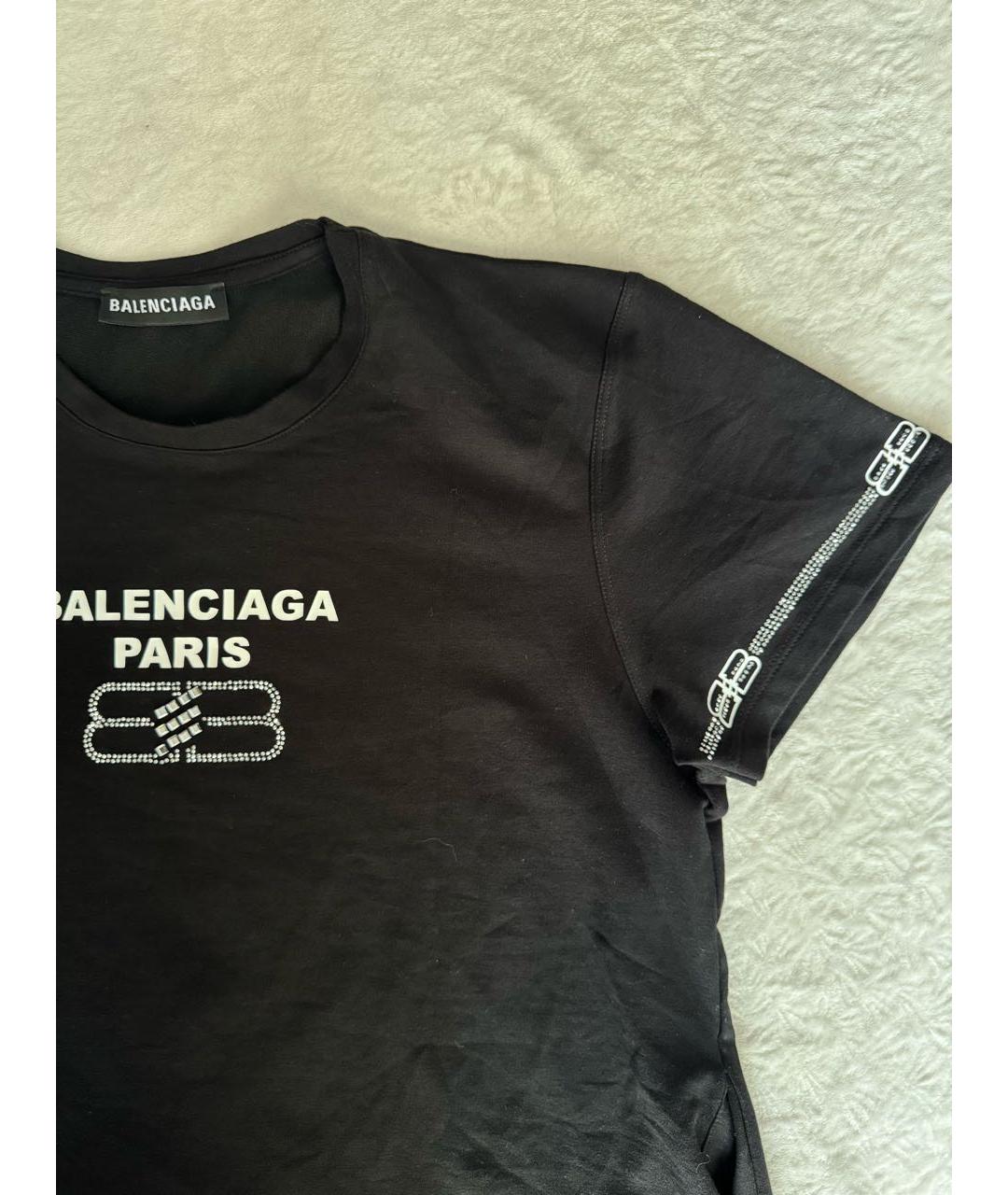 BALENCIAGA Черное хлопковое платье, фото 3