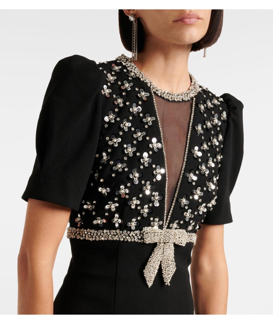 REBECCA VALLANCE Черное полиэстеровое коктейльное платье, фото 4