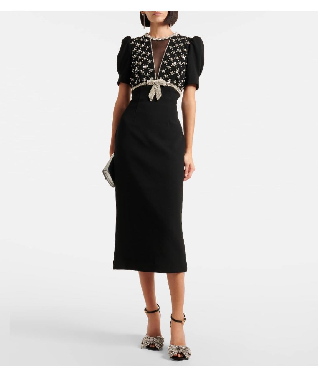 REBECCA VALLANCE Черное полиэстеровое коктейльное платье, фото 2