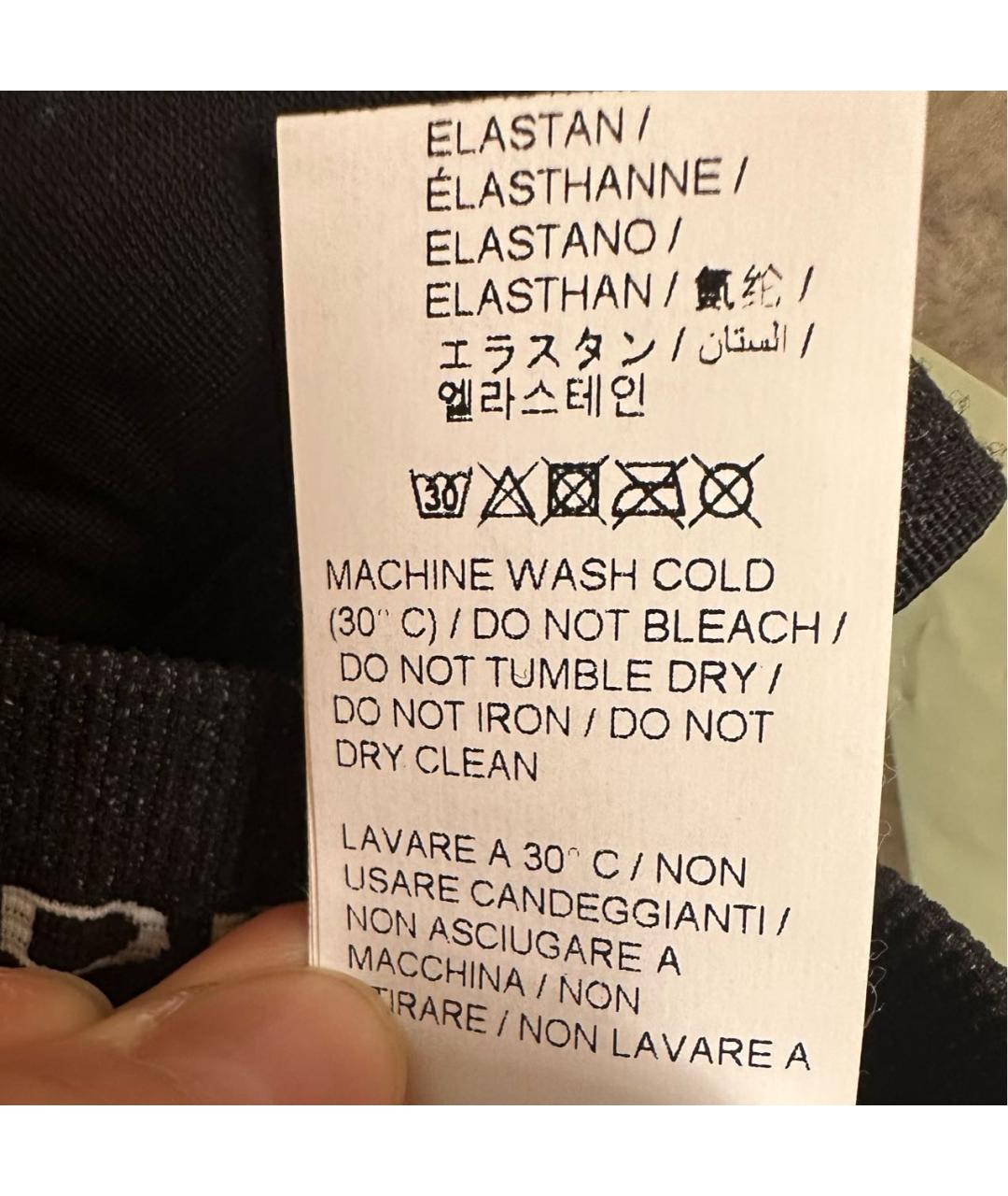 OFF-WHITE Черная вискозная майка, фото 4