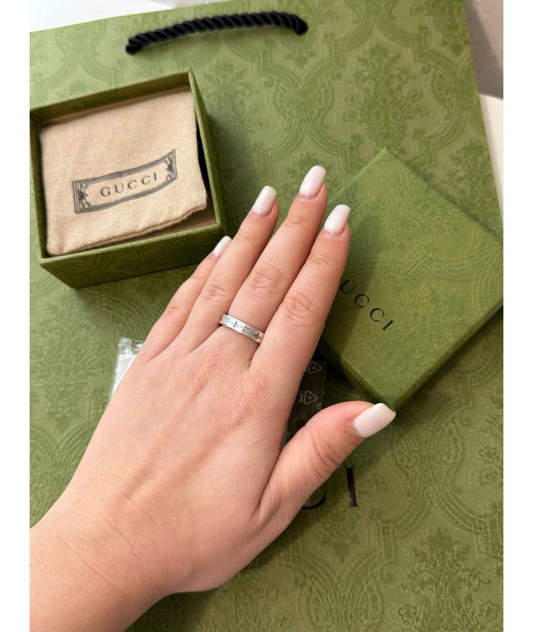 GUCCI Серебряное серебряное кольцо, фото 4