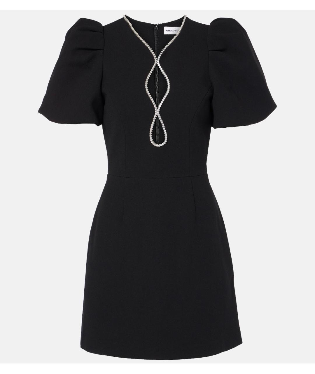 REBECCA VALLANCE Черное полиэстеровое коктейльное платье, фото 6