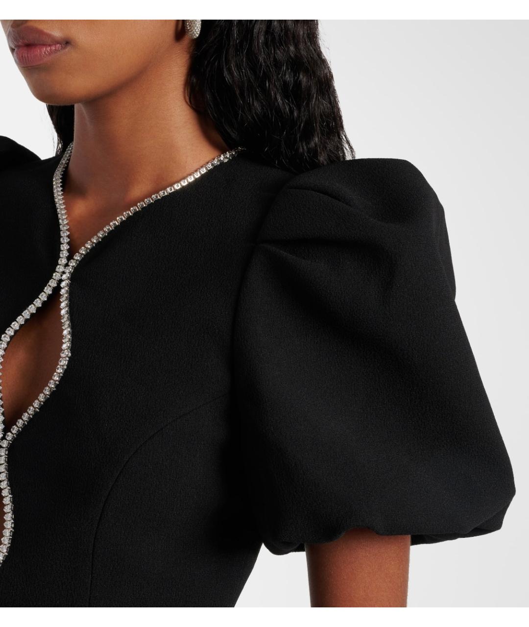 REBECCA VALLANCE Черное полиэстеровое коктейльное платье, фото 5