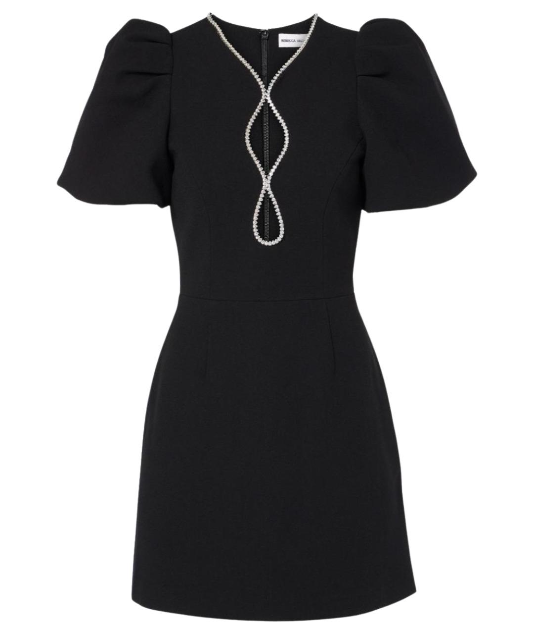 REBECCA VALLANCE Черное полиэстеровое коктейльное платье, фото 1