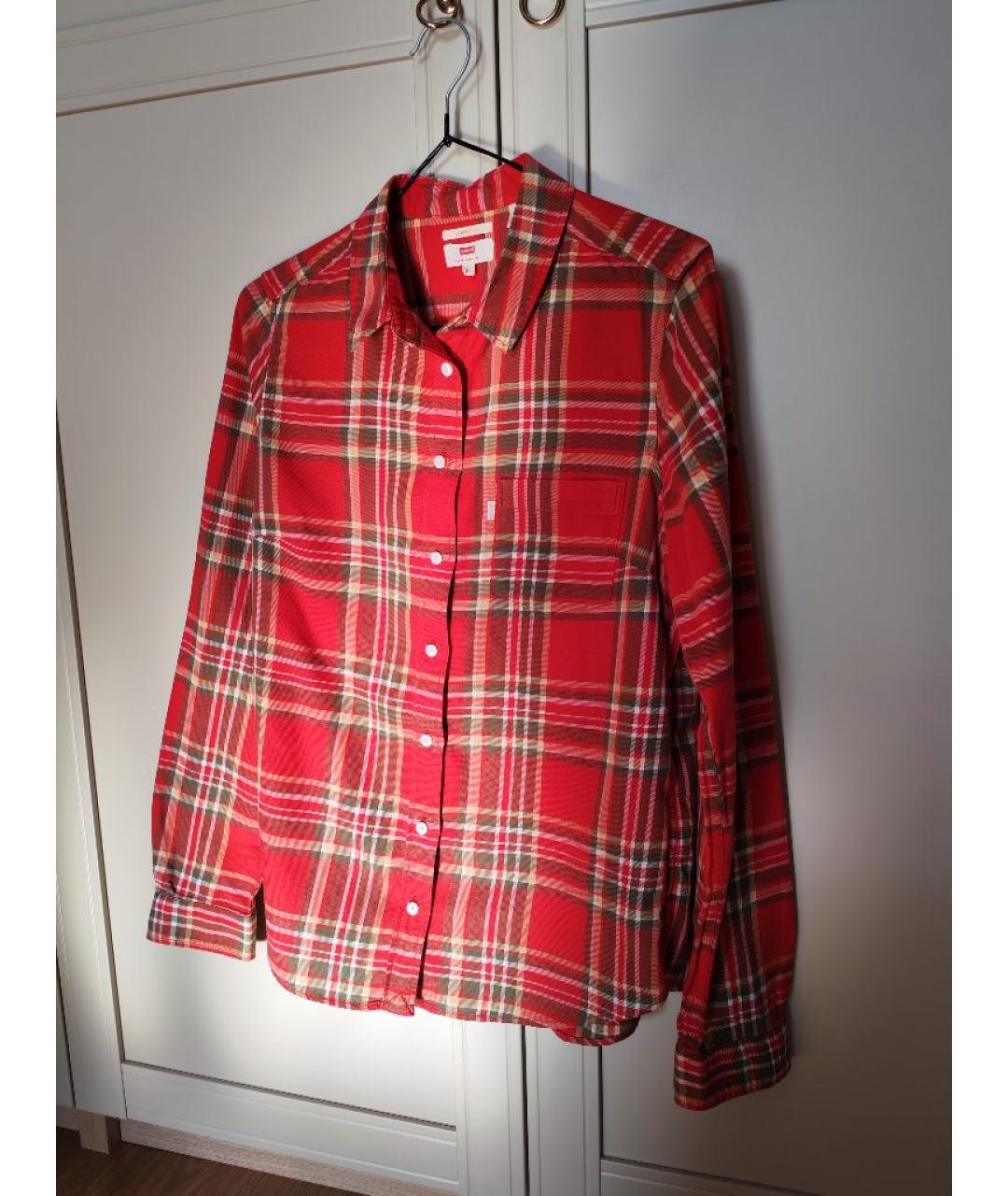 LEVI'S Красная хлопковая рубашка, фото 7