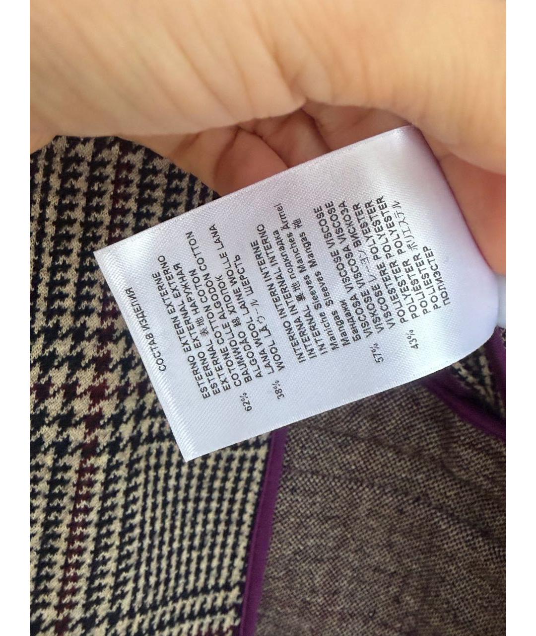 ETRO Серый шерстяной жакет/пиджак, фото 6