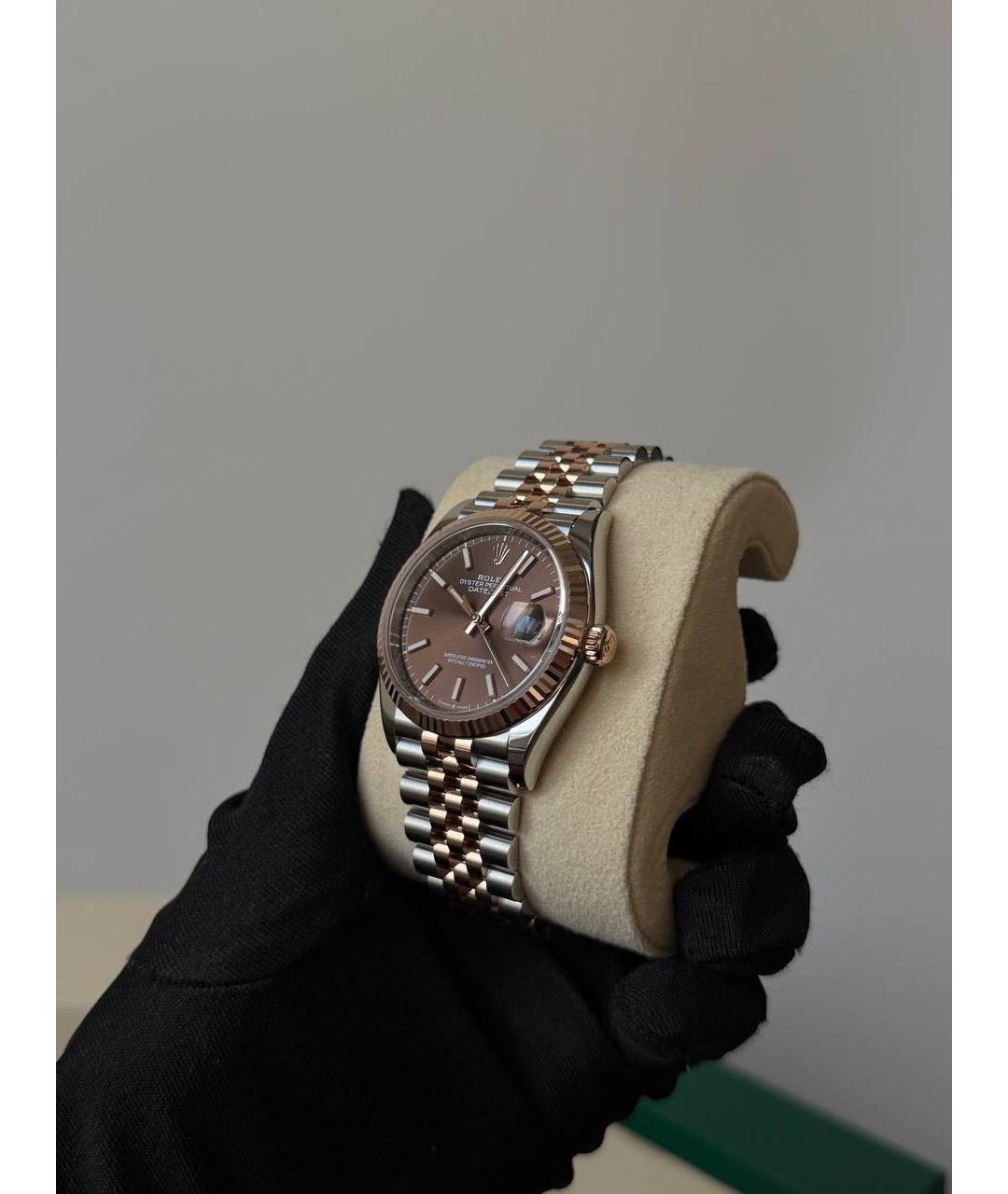 ROLEX Розовые часы из розового золота, фото 3