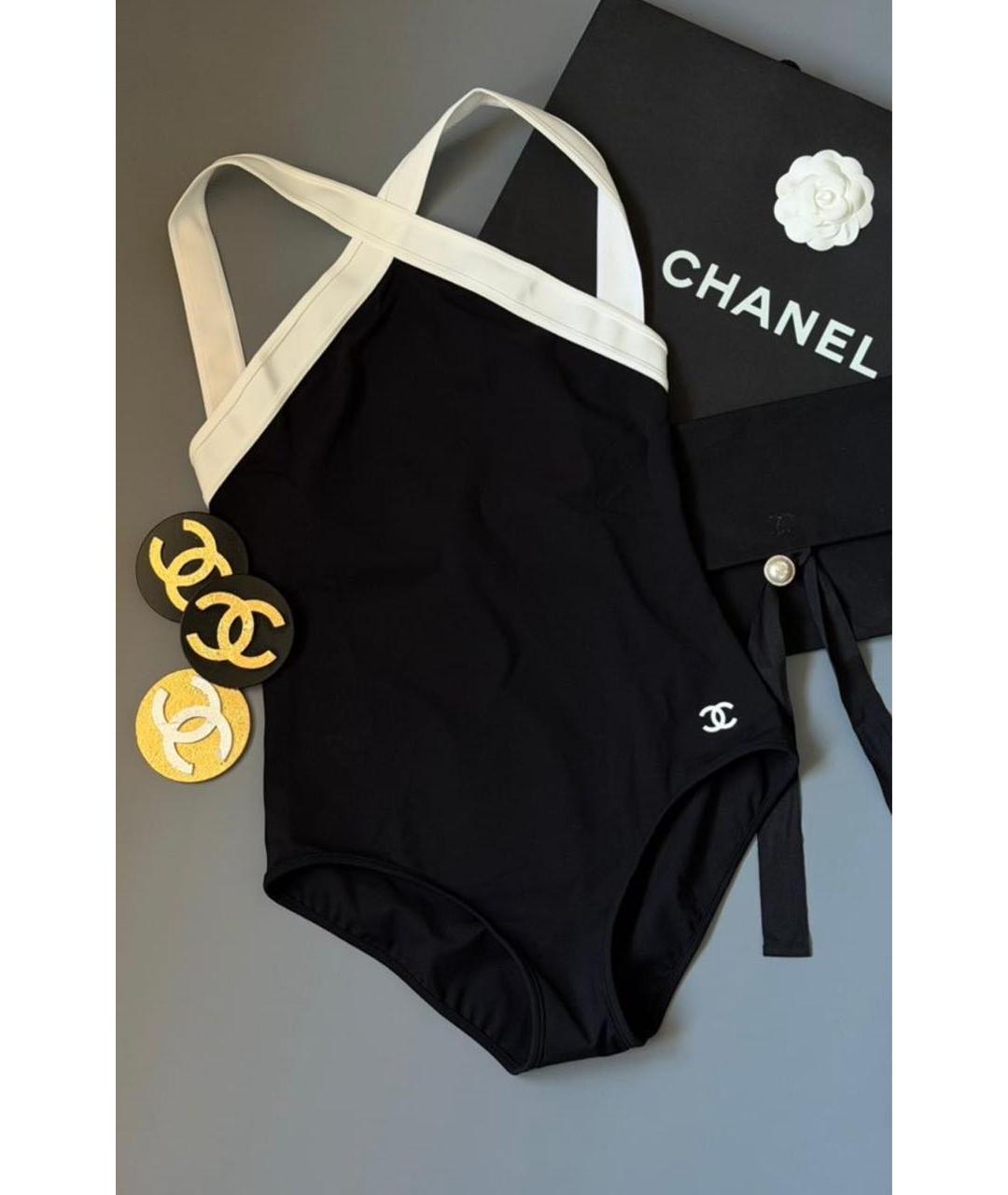 CHANEL Черный купальник, фото 3