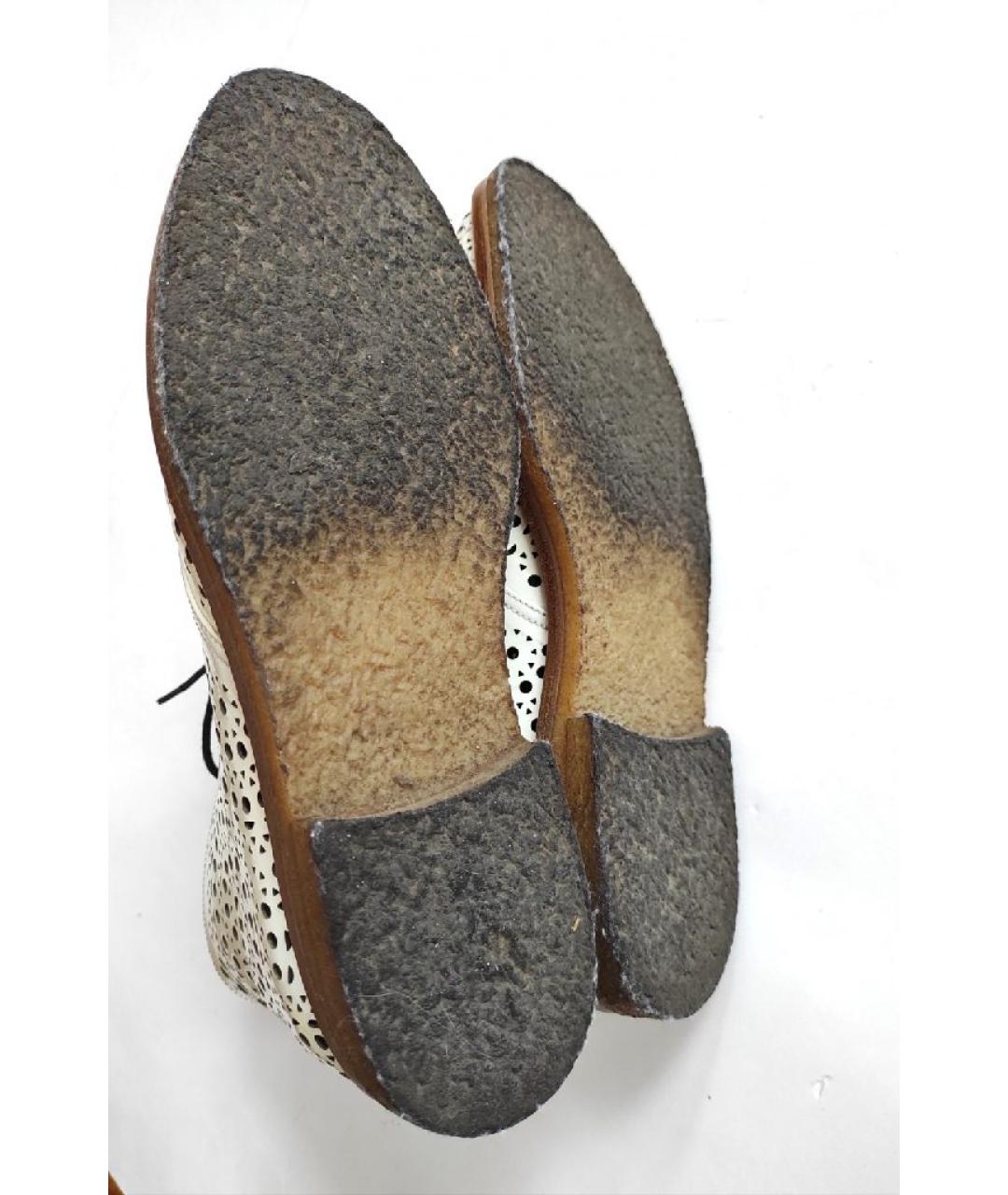 ALAIA Белые кожаные ботинки, фото 6