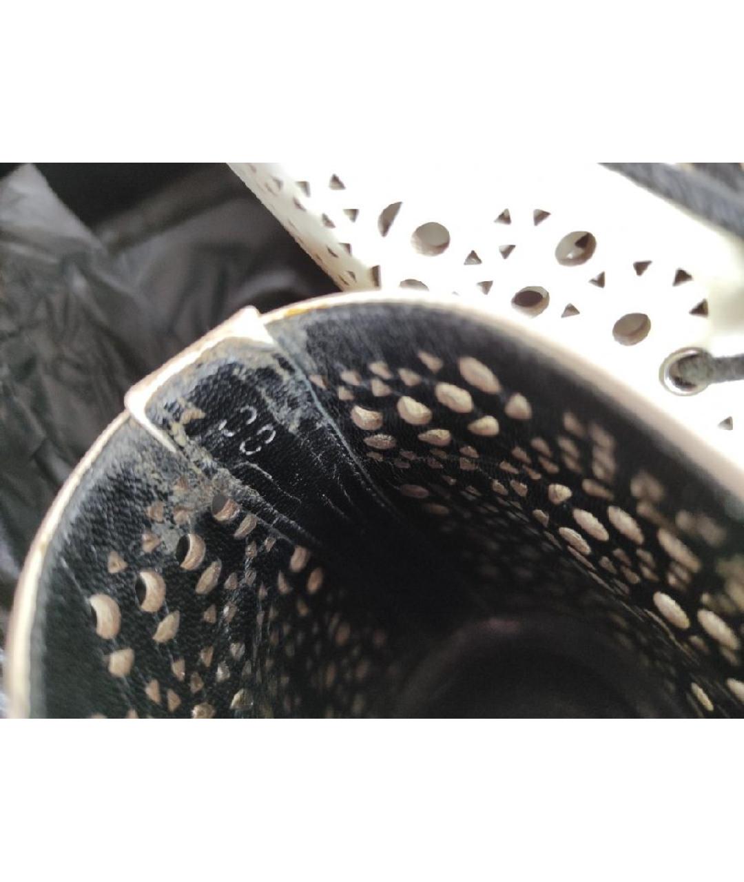 ALAIA Белые кожаные ботинки, фото 4