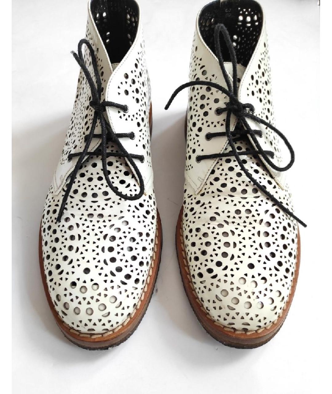 ALAIA Белые кожаные ботинки, фото 7