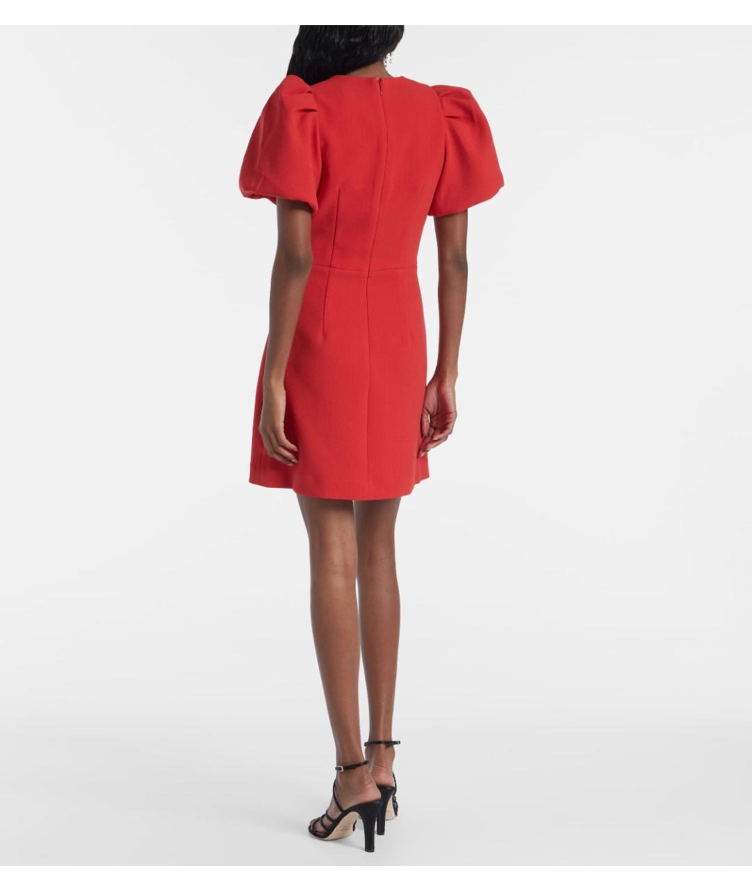 REBECCA VALLANCE Красное полиэстеровое коктейльное платье, фото 3