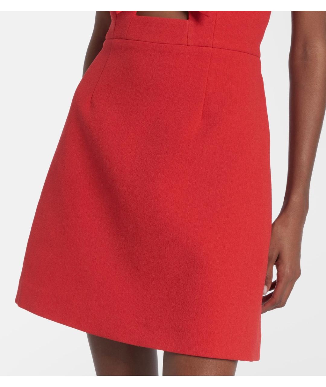 REBECCA VALLANCE Красное полиэстеровое коктейльное платье, фото 5