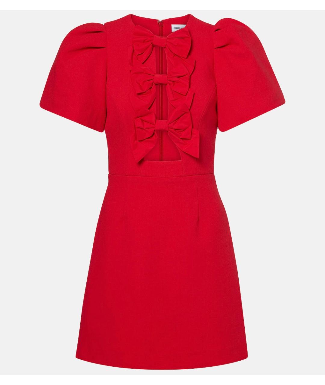 REBECCA VALLANCE Красное полиэстеровое коктейльное платье, фото 6