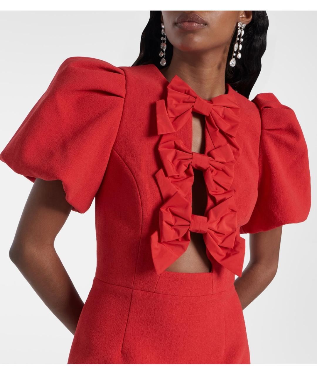 REBECCA VALLANCE Красное полиэстеровое коктейльное платье, фото 4