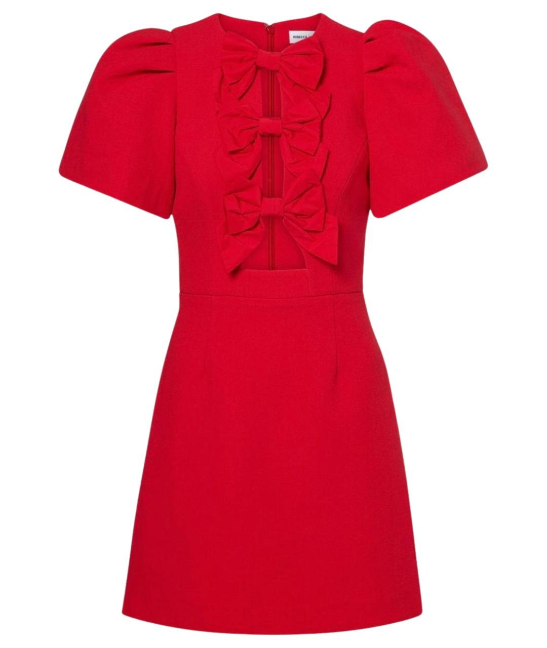 REBECCA VALLANCE Красное полиэстеровое коктейльное платье, фото 1