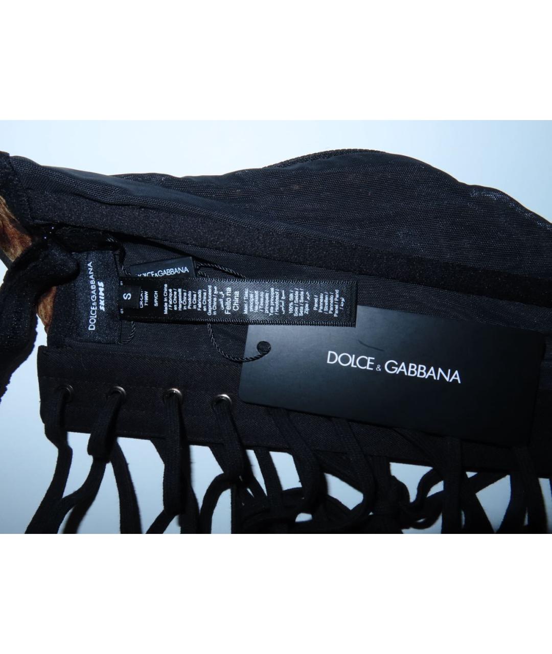 DOLCE&GABBANA Коричневый шифоновый корсет, фото 4