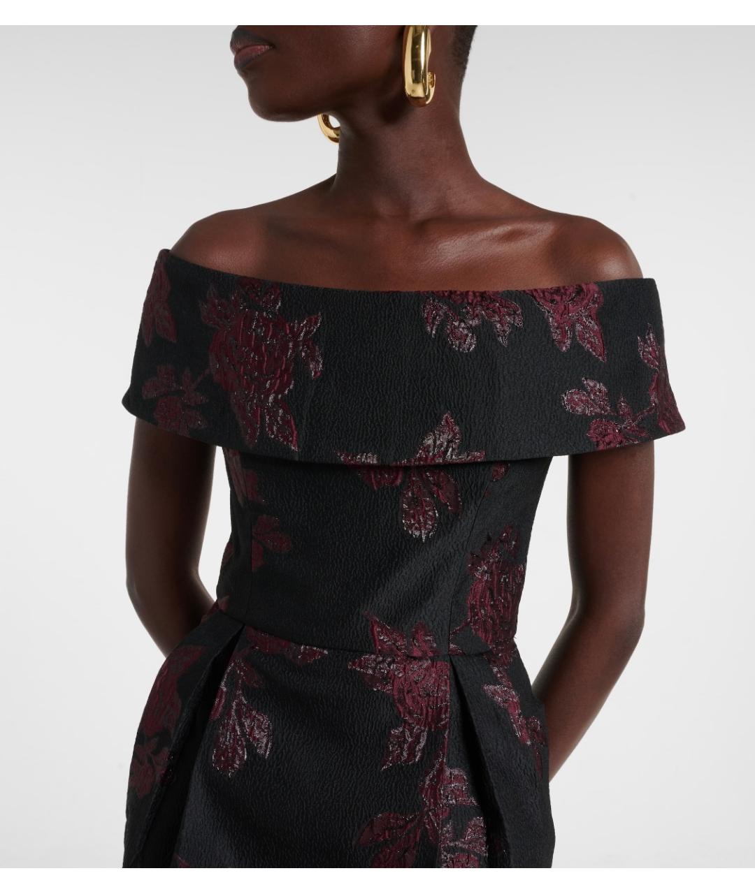 REBECCA VALLANCE Черное полиэстеровое вечернее платье, фото 4