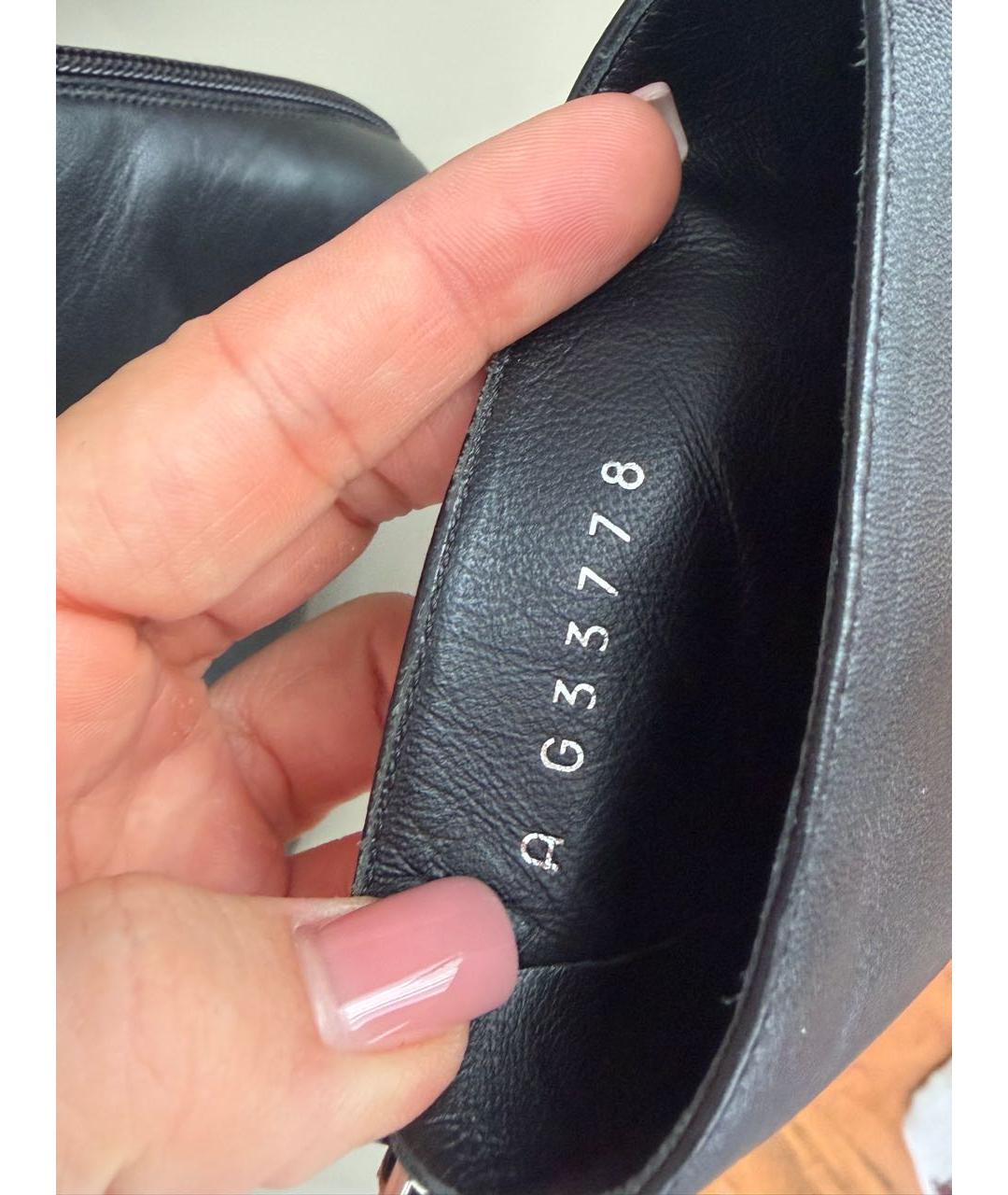 CHANEL Черные кожаные ботильоны, фото 5