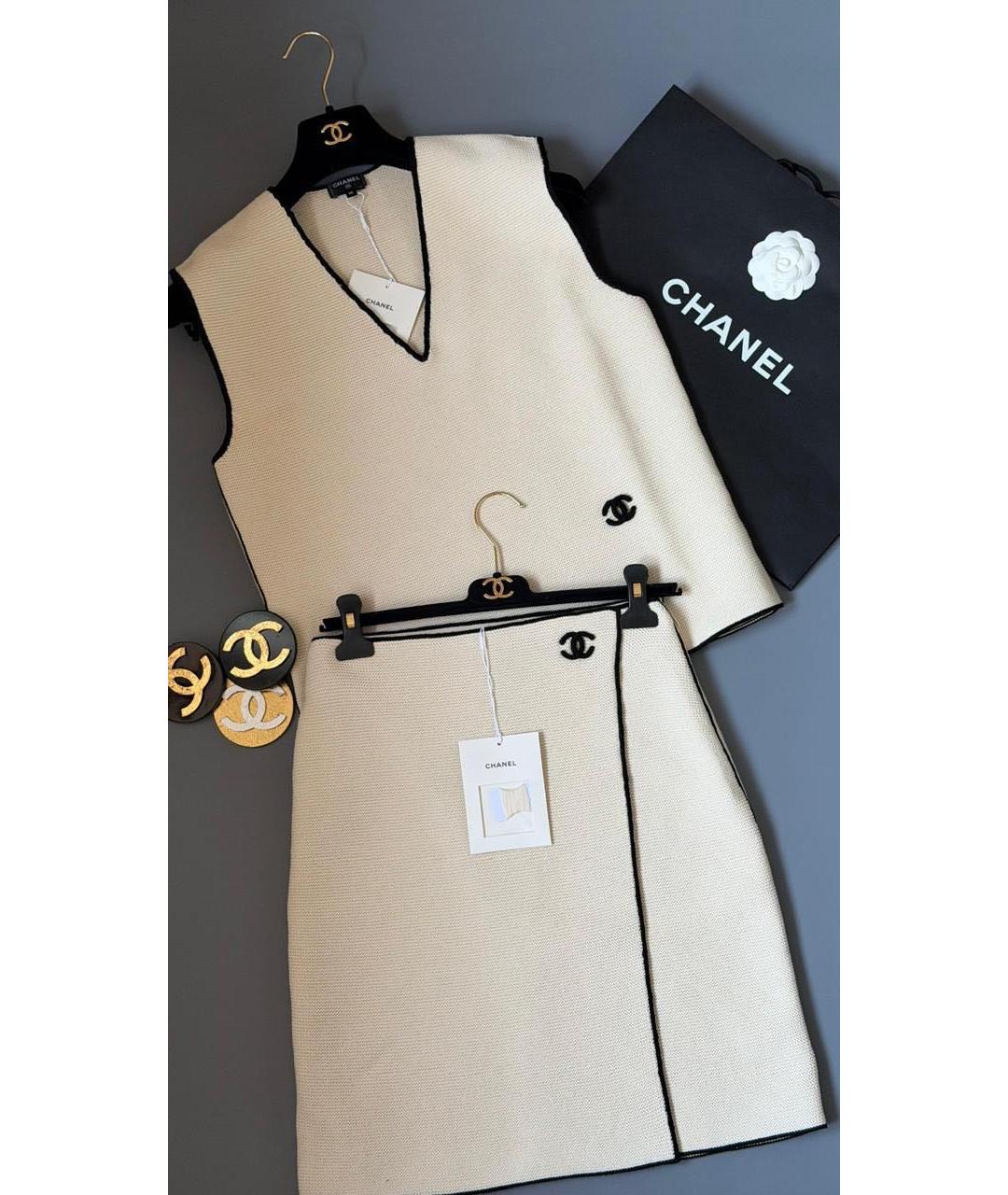 CHANEL Бордовый костюм с юбками, фото 2