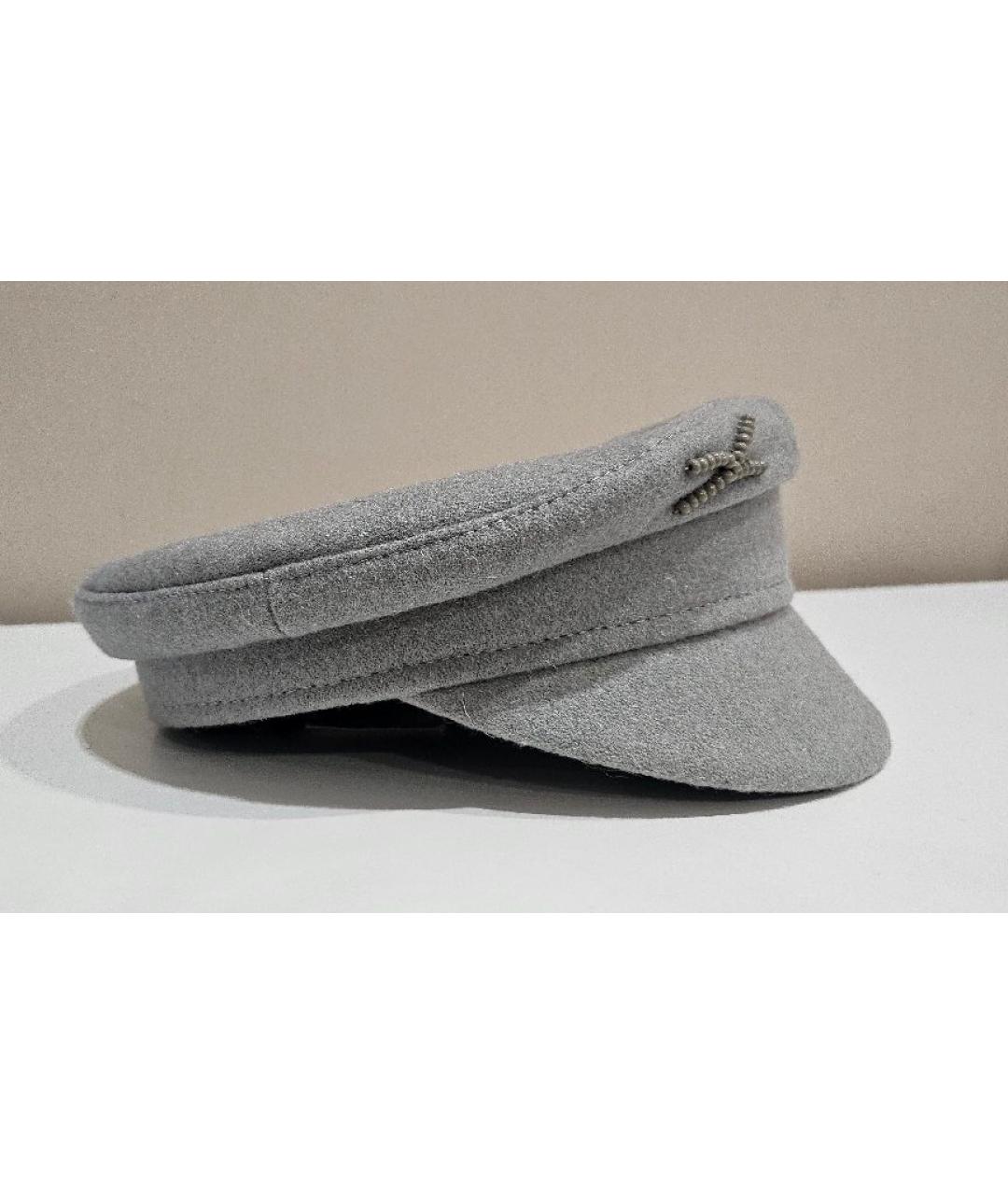 RUSLAN BAGINSKIY Серая шерстяная кепка, фото 2