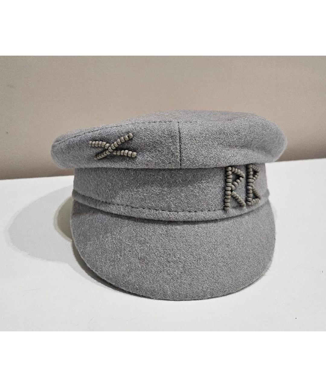 RUSLAN BAGINSKIY Серая шерстяная кепка, фото 6